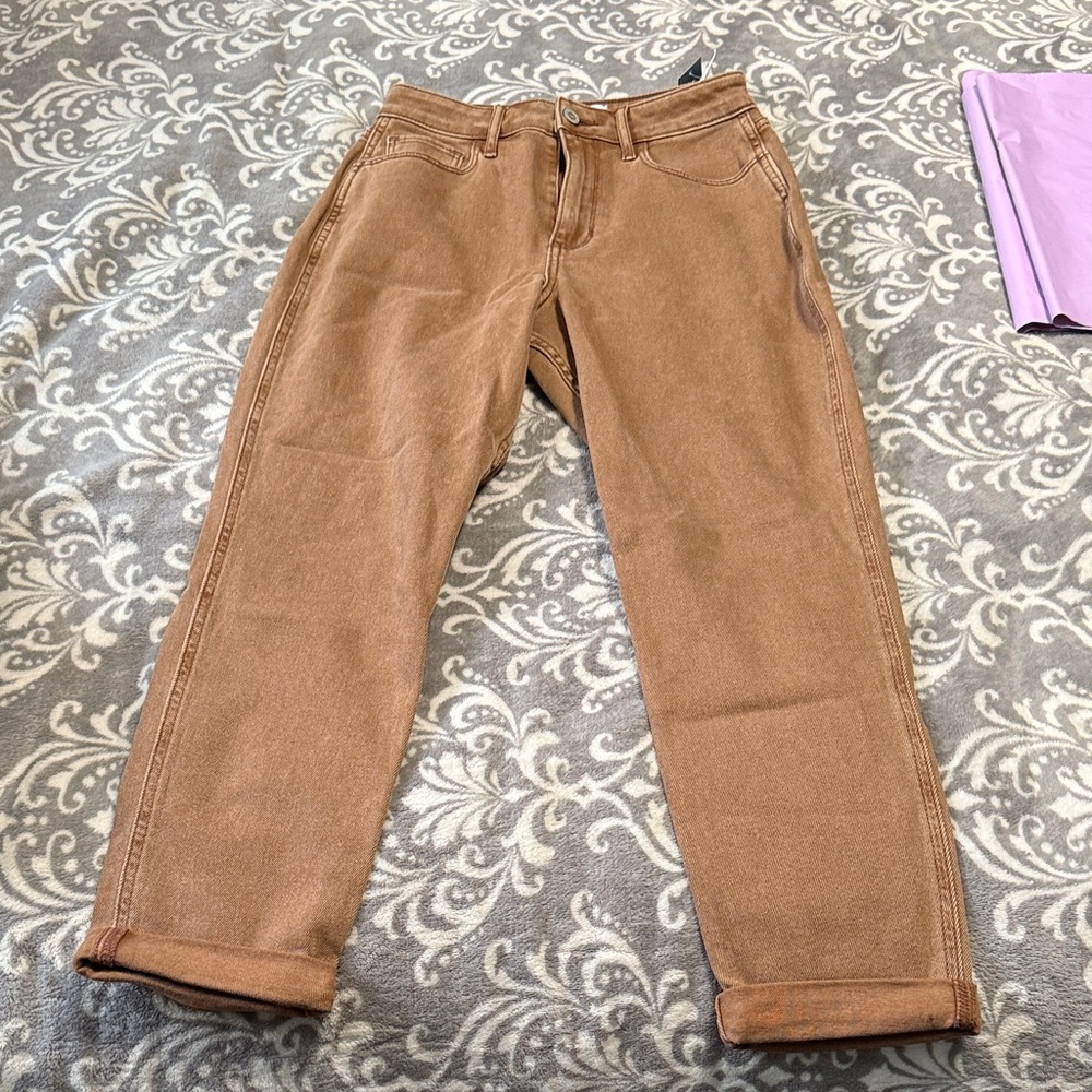 Hollister Women's Tan Flare Jeans